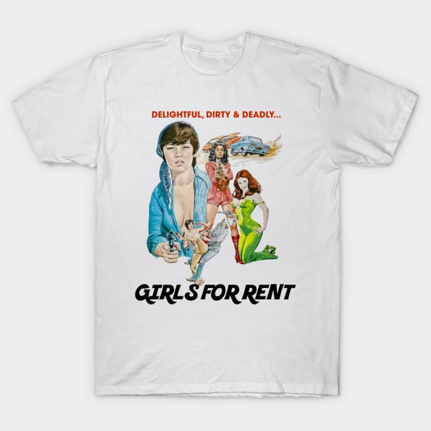 Girls For Rent )( Retro Cult Classic Fan Art T-Shirt by darklordpug